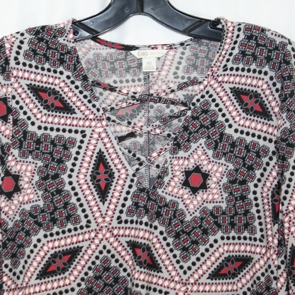 Cato Multicolor Long Sleeve Blouse - Picture 2 of 6